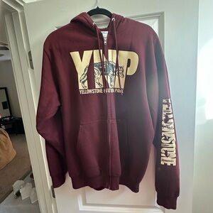 Maroon Custom Yellowstone National Park Jacket